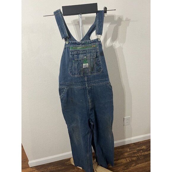 Liberty Overalls Mens Farm Coveralls Size 44X28 Blue Farmwork Ranch Outdoors - Picture 1 of 12